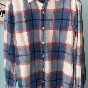 Men’s Plaid Button Down Size Small 100% Cotton In Pristine Condition By GAP